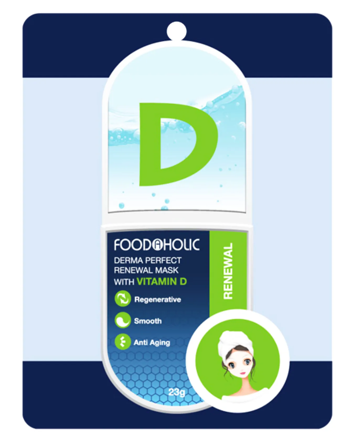 Mặt Nạ Foodaholic With Vitamin D - Renewal 23g - Image 2