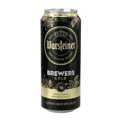 Bia Brewers Gold 5.2% Warsteiner lon 500ml