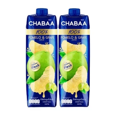Combo 2 hộp nước ép nho đỏ 100% Chabaa 1L