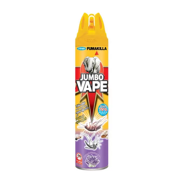 Xịt côn trùng G3 hương lavender Jumbo Vape chai 600ml