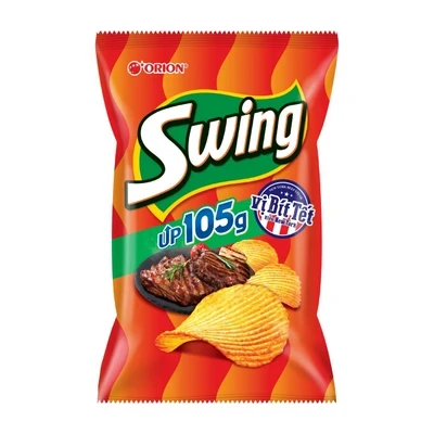 Snack khoai tây vị bò Swing gói 90g