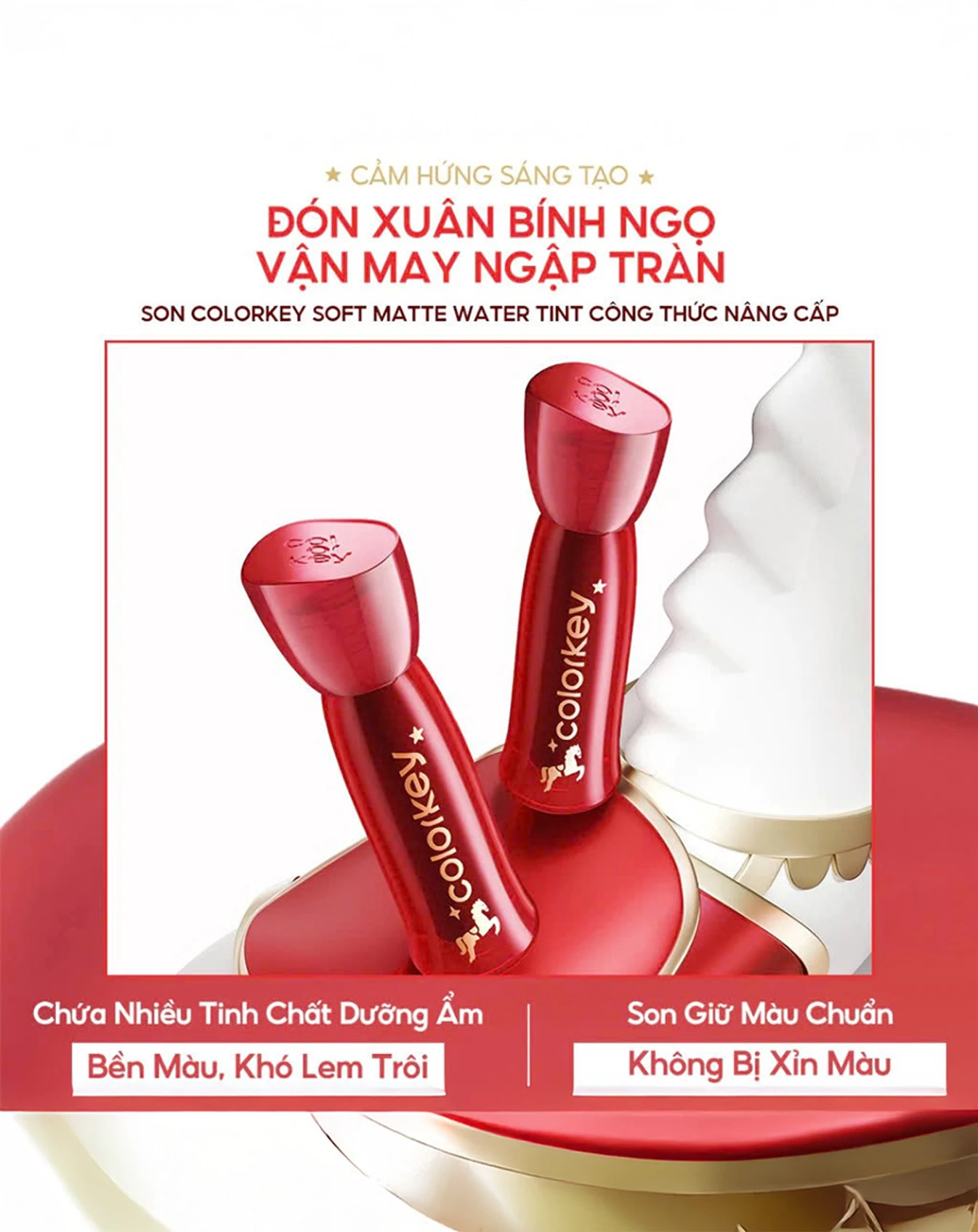 Son Tint Lì Colorkey Soft Matte Water Tint - Image 2