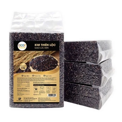 Gạo lứt đen Ocop Kim Thiên Lộc túi 1kg
