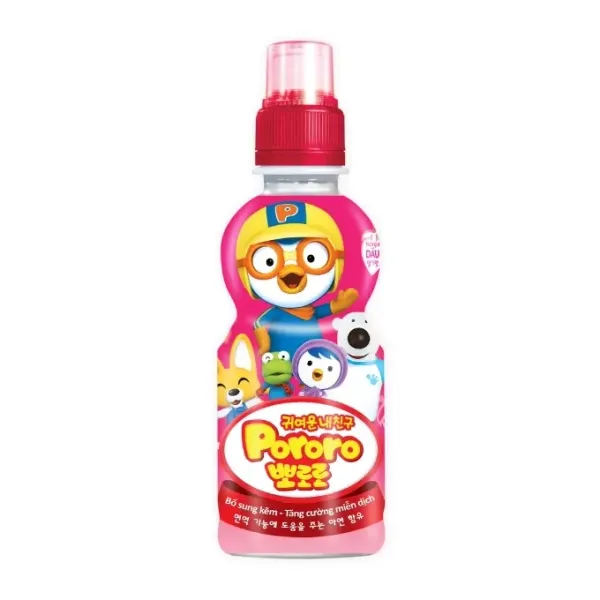 Nước uống vị dâu Pororo chai 235ml