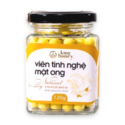 Viên tinh nghệ mật ong King Honey hũ 120g
