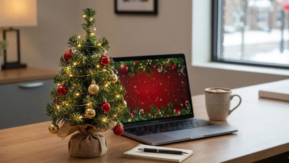 trang trí cây thông noel