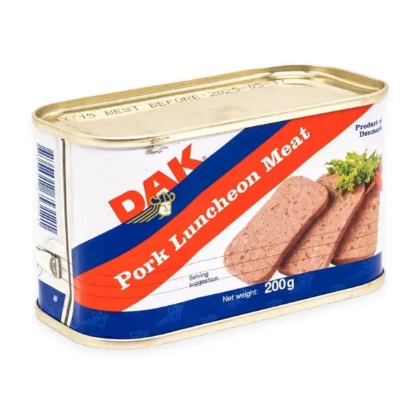 Patê thịt heo luncheon meat Dak hộp 200g