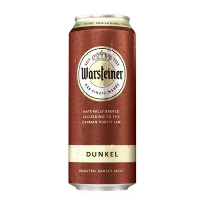 Bia Premium Dunkel 4.8% Warsteiner lon 500ml