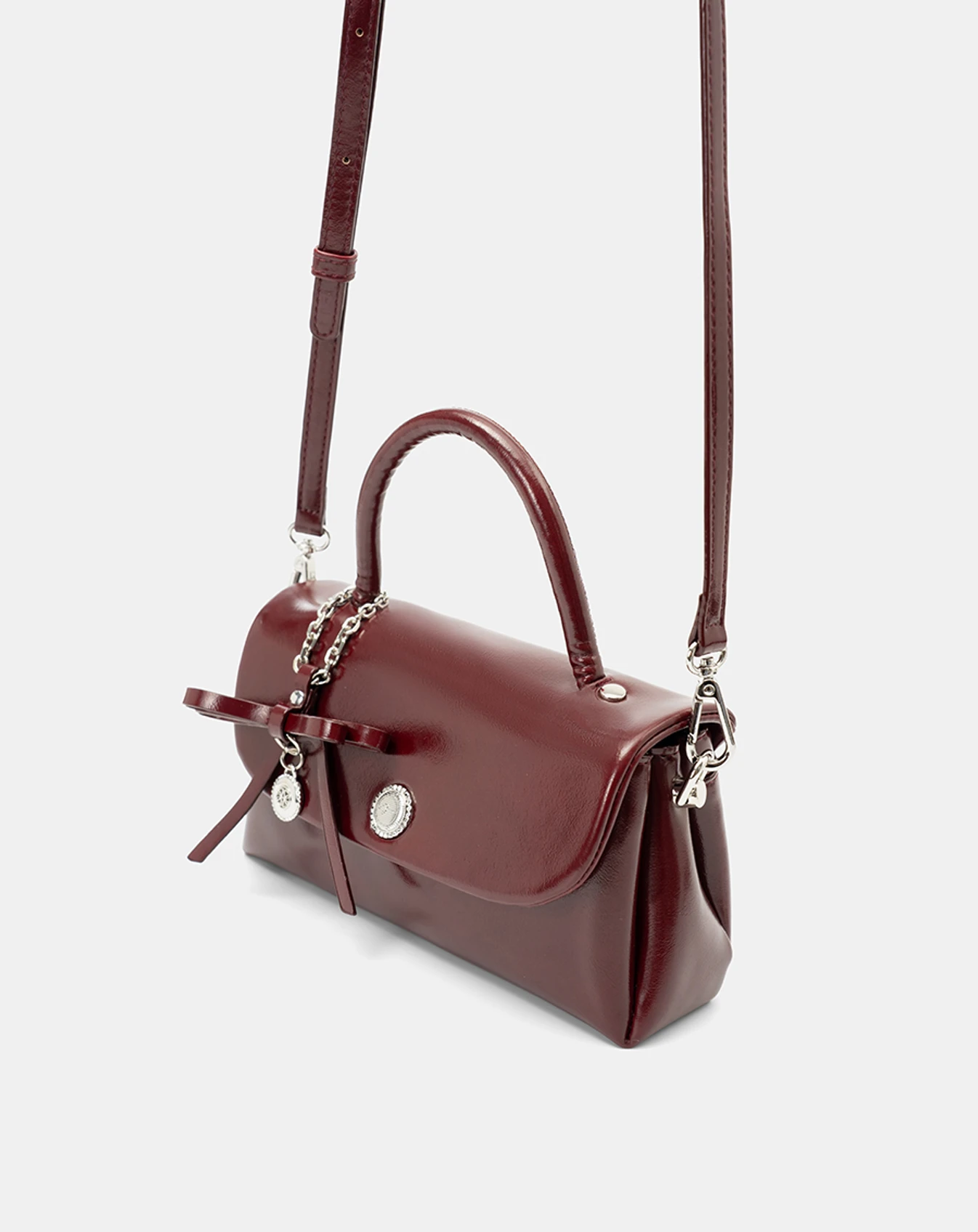 Túi Xách Nhỏ Nữ Juno Top Handle Phối Charm Nơ TXN1048 - Image 5