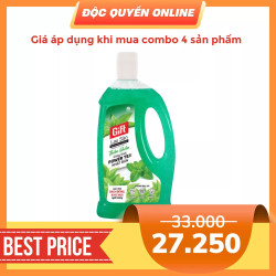 Nước lau sàn hương bạc hà Gift chai 1L (1 Chai)