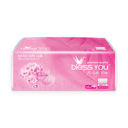 Khăn giấy rút soft pack Bless You 2 lớp gói 250 tờ