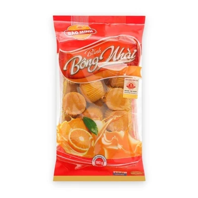 Bánh Bông Nhài Bảo Minh 180g thơm vị cam Chua Snack