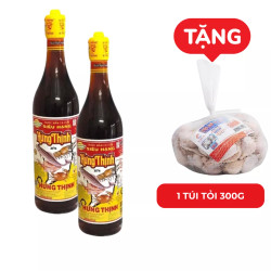 Combo 2 Chai Nước Mắm Cá Cơm Siêu Hạng 35N Hưng Thịnh 620Ml