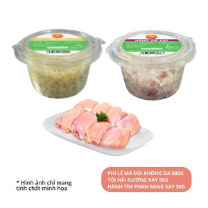 Combo 600g má đùi và hành tỏi