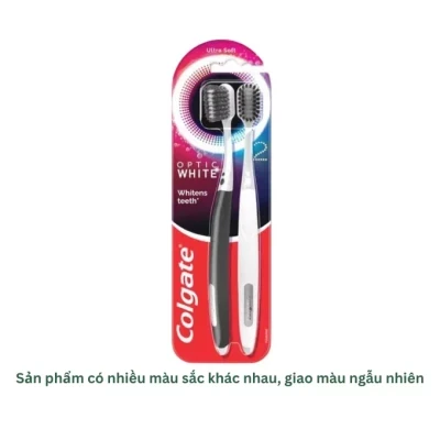 Bàn chải đánh răng Optic White Colgate bộ 2 cây