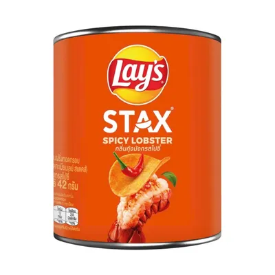 Snack khoai tây vị tôm hùm cay Lay's Stax hộp 42g