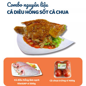 Combo Cá Diêu Hồng Làm Sạch 500g & Cà Chua Trứng Vietgap 400g