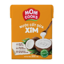 Nước cốt dừa xim Mom Cooks hộp 200ml (1 Hộp)