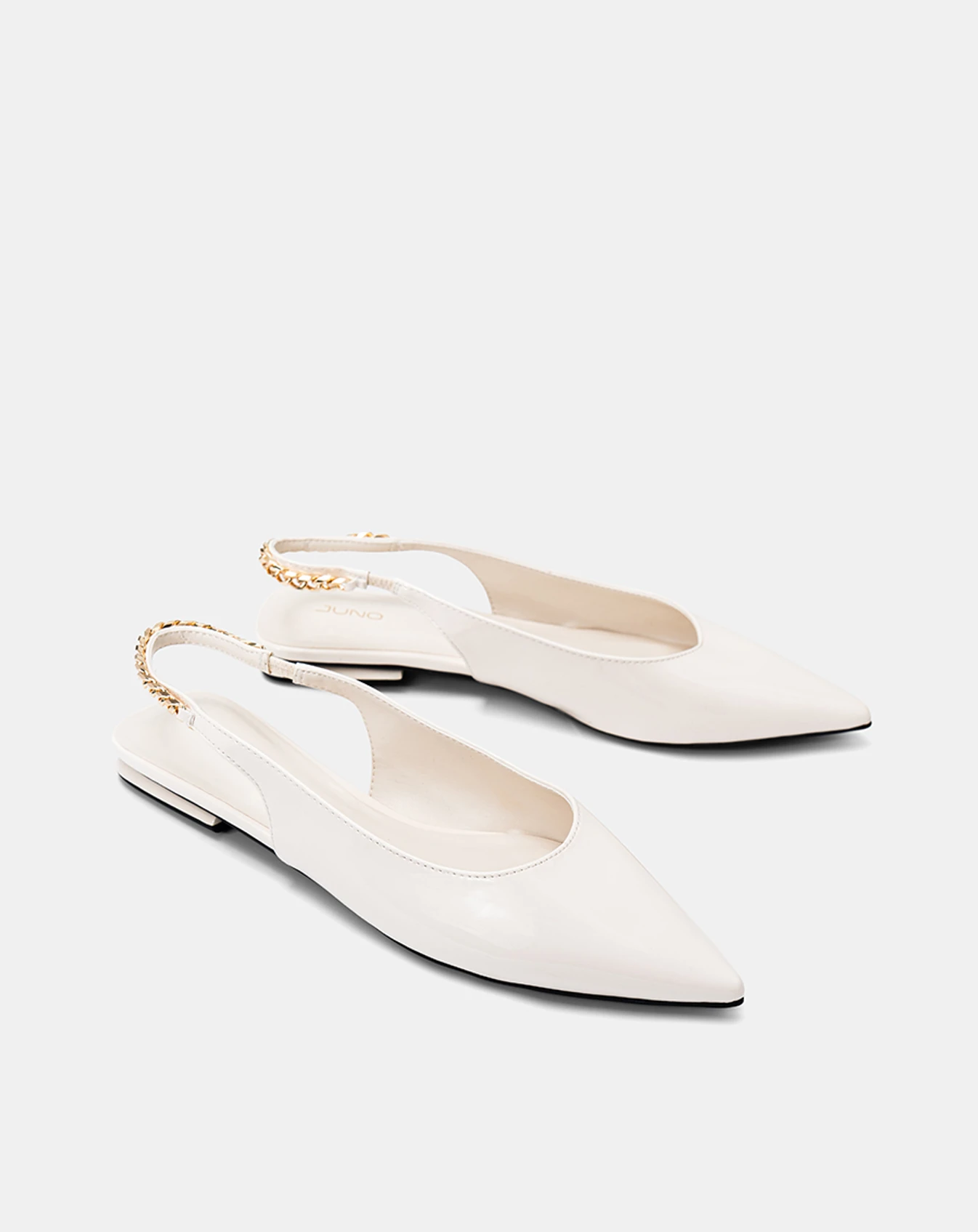 Giày Búp Bê Slingback Phối Dây Xích - Image 7
