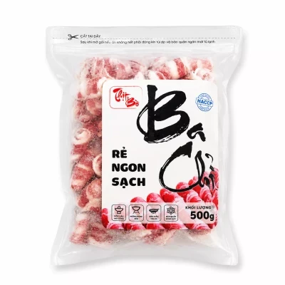 Ba chỉ bò Mỹ 365 Fresh Foods túi zip 500g